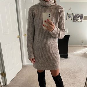 Turtleneck Sweater Dress